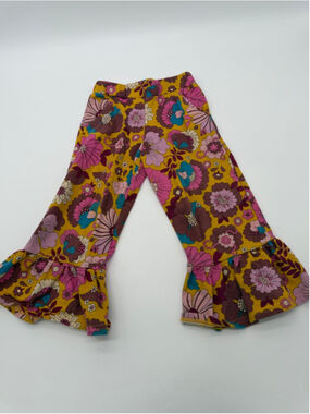 FINDING FOXTALE Retro Pants 3T Yellow Pink Floral